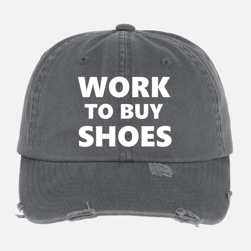 Cours de consommation : Travailler pour acheter des chaussures Casquette vintage effet usé Flexfit