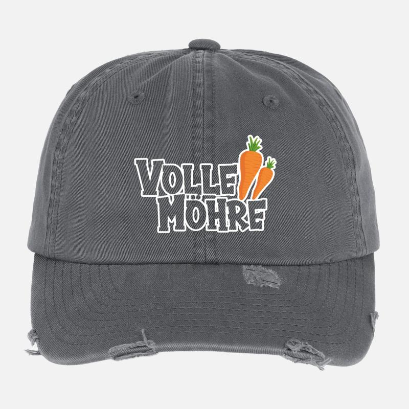 full carrot Flexfit Vintage Destroyed Cap
