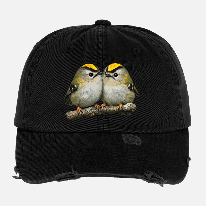 Duo der Feuerwappen auf Ast Flexfit Vintage Destroyed Cap
