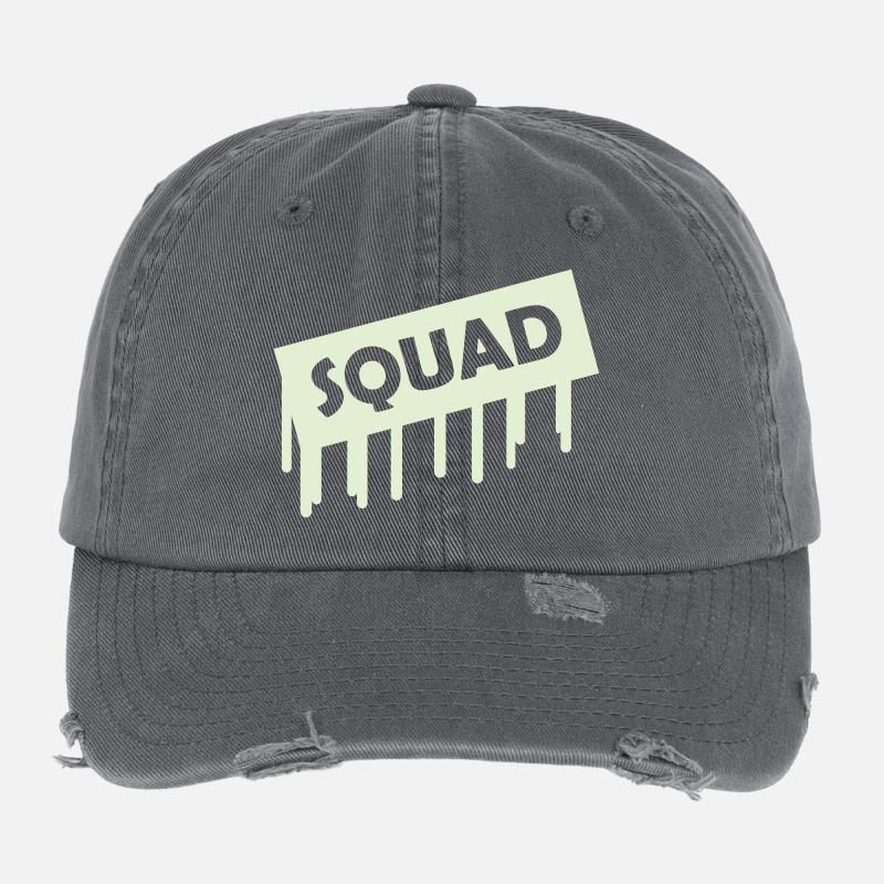 squad Flexfit Vintage Destroyed Cap