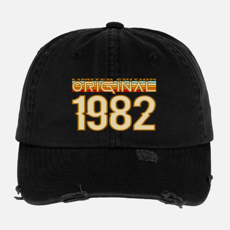 Retro 1982 Original Edition Flexfit Vintage Destroyed Cap