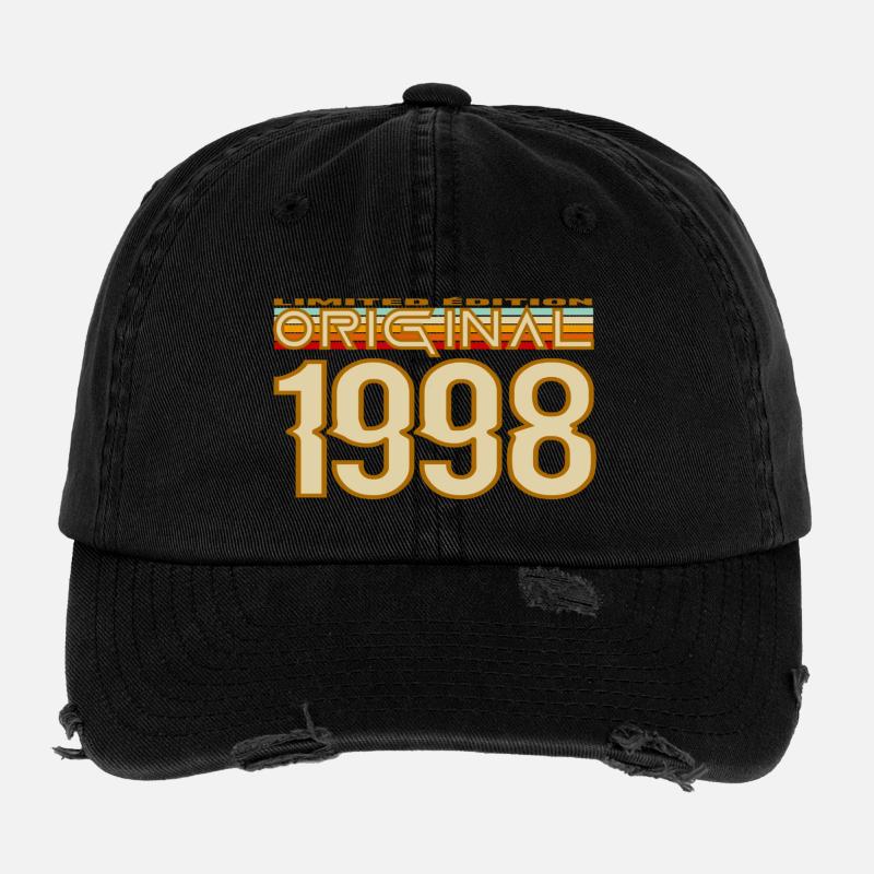 Original 1998 Retro Gradient Casquette vintage effet usé Flexfit