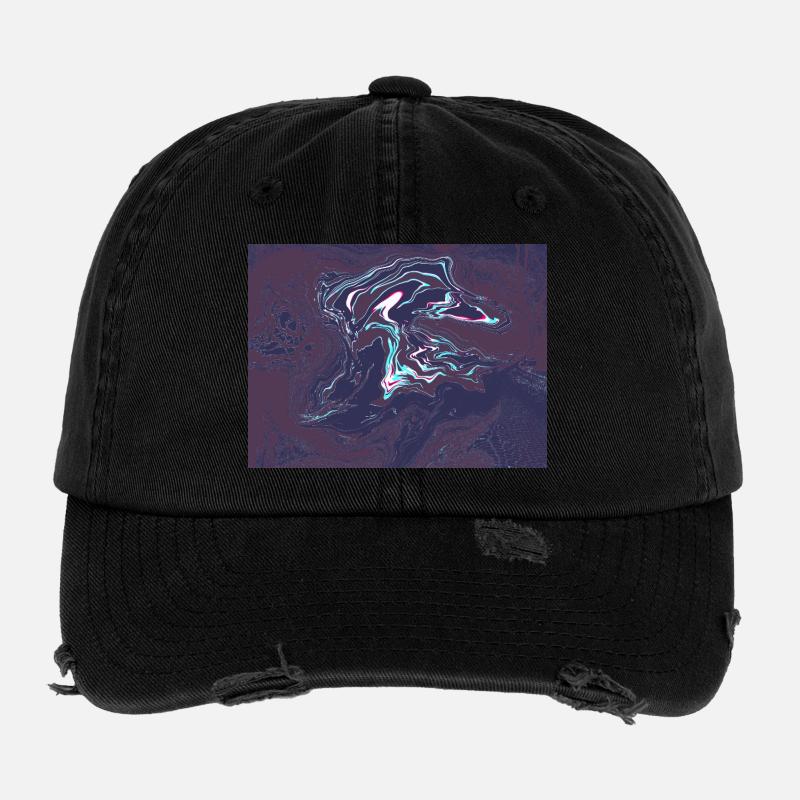 Vortex en tourbillon néon Casquette vintage effet usé Flexfit