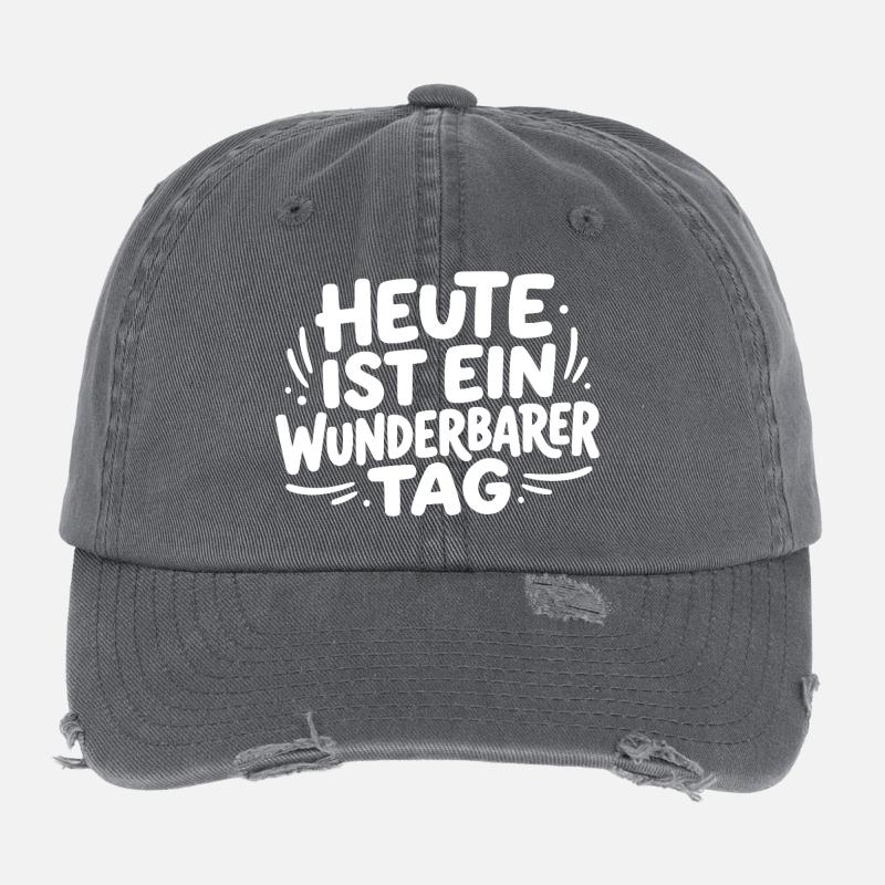 Heute ist ein wunderbarer Tag Flexfit Vintage Destroyed Cap