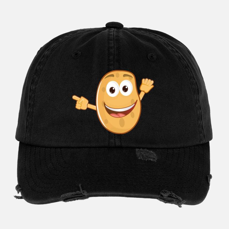 Pomme de terre Casquette vintage effet usé Flexfit