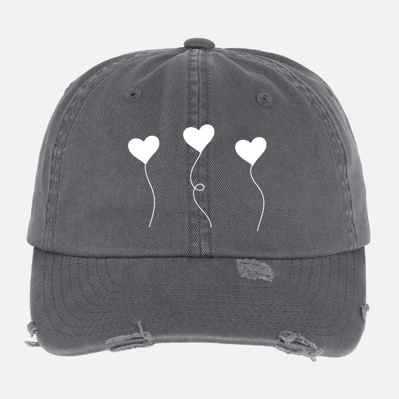 heart Flexfit Vintage Destroyed Cap