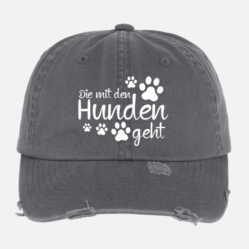 Die mit den Hunden geht Flexfit Vintage Destroyed Cap