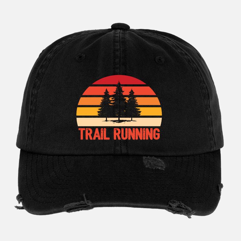 Trail Running Flexfit Vintage Destroyed Cap