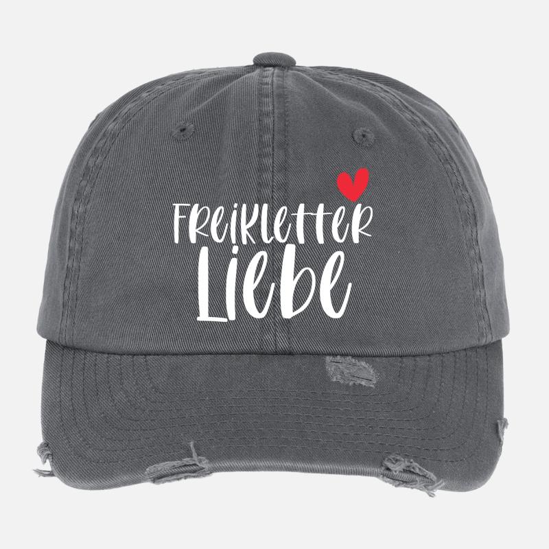 Freiklettern Klettern Liebe Berge Sport Geschenk Flexfit Vintage Destroyed Cap