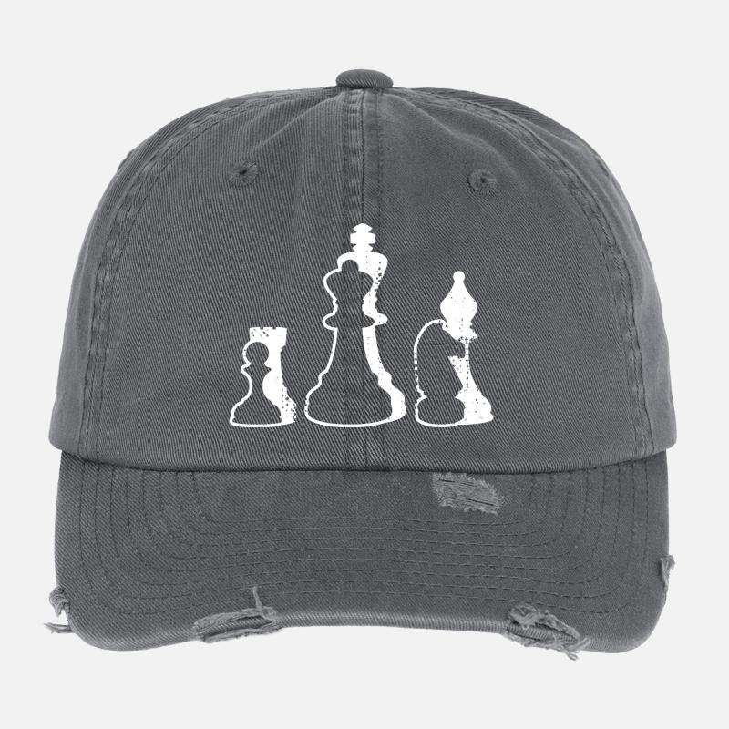 Pièces d’échecs Casquette vintage effet usé Flexfit