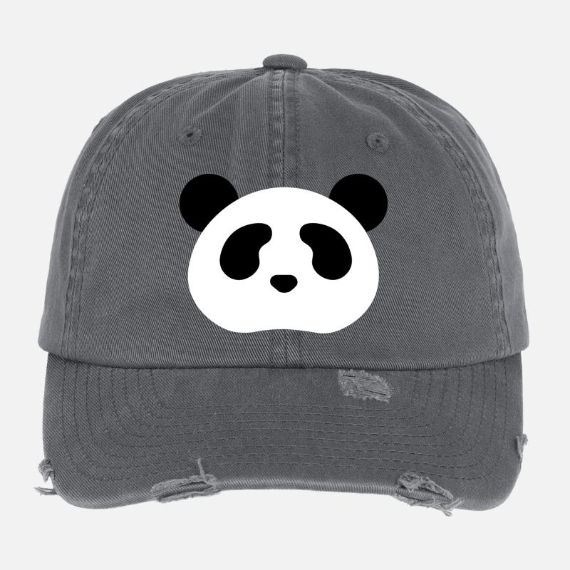 Panda Ours Casquette vintage effet usé Flexfit