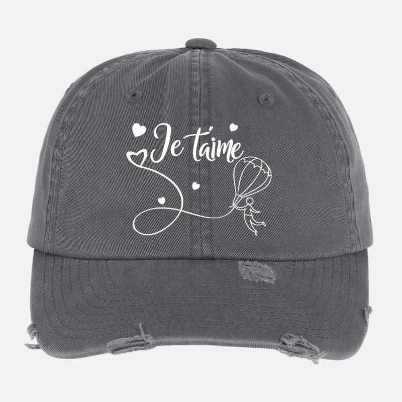 Ich liebe dich Flexfit Vintage Destroyed Cap