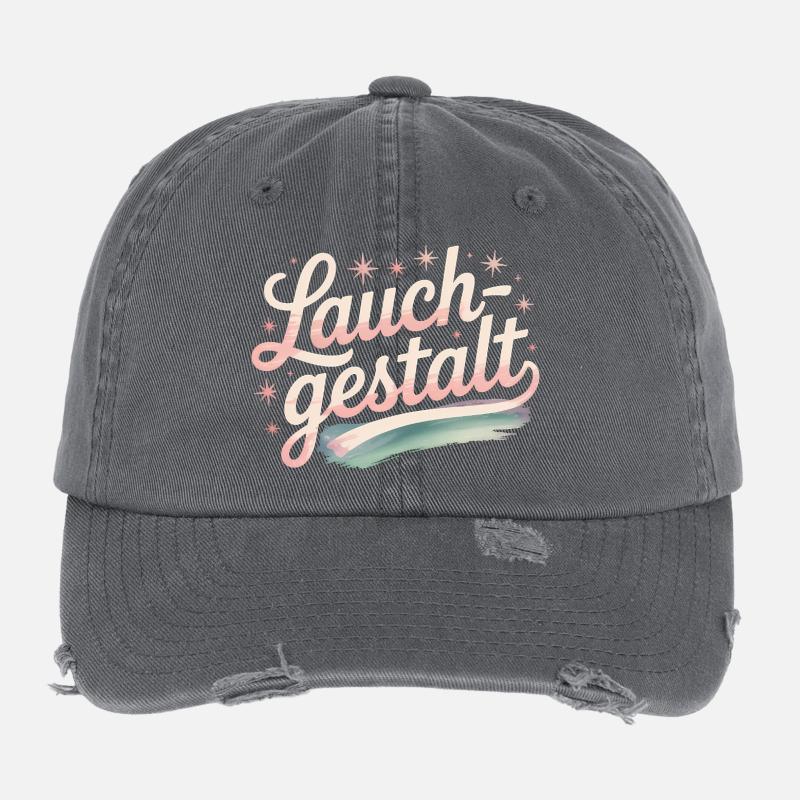Forme de poireau - Deutsche Gym Memes Casquette vintage effet usé Flexfit