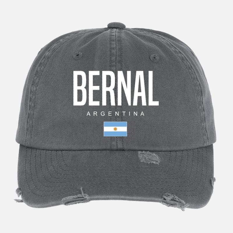 Bernal Argentina Argentinian Flexfit Vintage Destroyed Cap