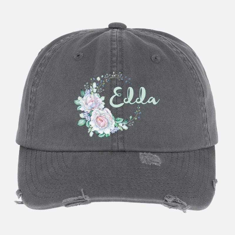 Für Edda Flexfit Vintage Destroyed Cap