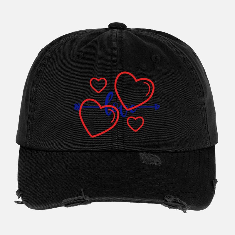 Herz und Liebe Flexfit Vintage Destroyed Cap