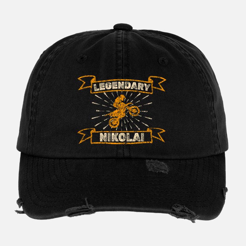 Nikolai Flexfit Vintage Destroyed Cap
