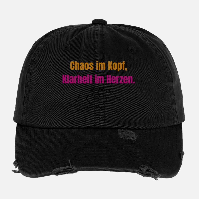 Chaos Statement ADHS und Autismus Flexfit Vintage Destroyed Cap