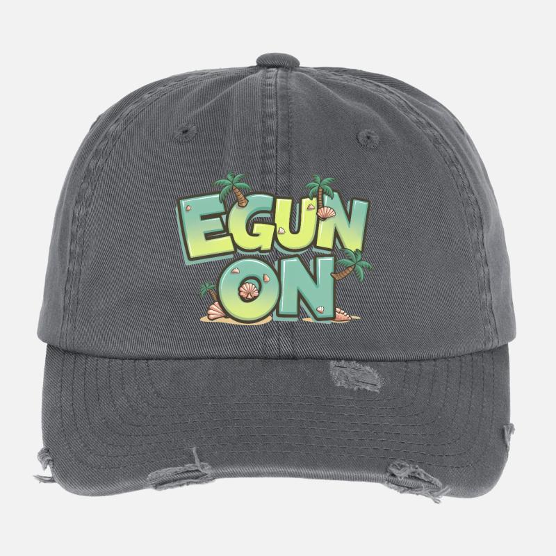 Egun On Basque Country Hello Basque Identity Flexfit Vintage Destroyed Cap