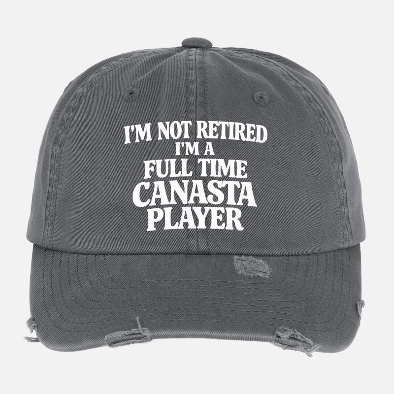 Joueur de Canasta à plein temps Casquette vintage effet usé Flexfit