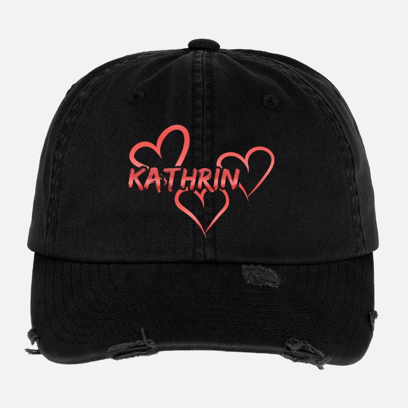 Kathrin als Vorname Flexfit Vintage Destroyed Cap