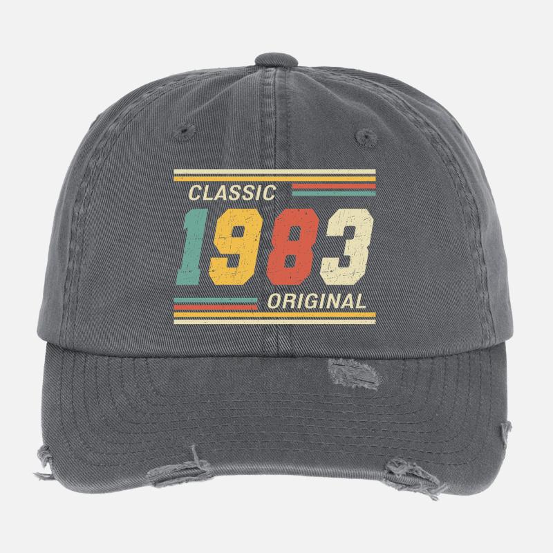 Classique 1983 original 1983 Casquette vintage effet usé Flexfit