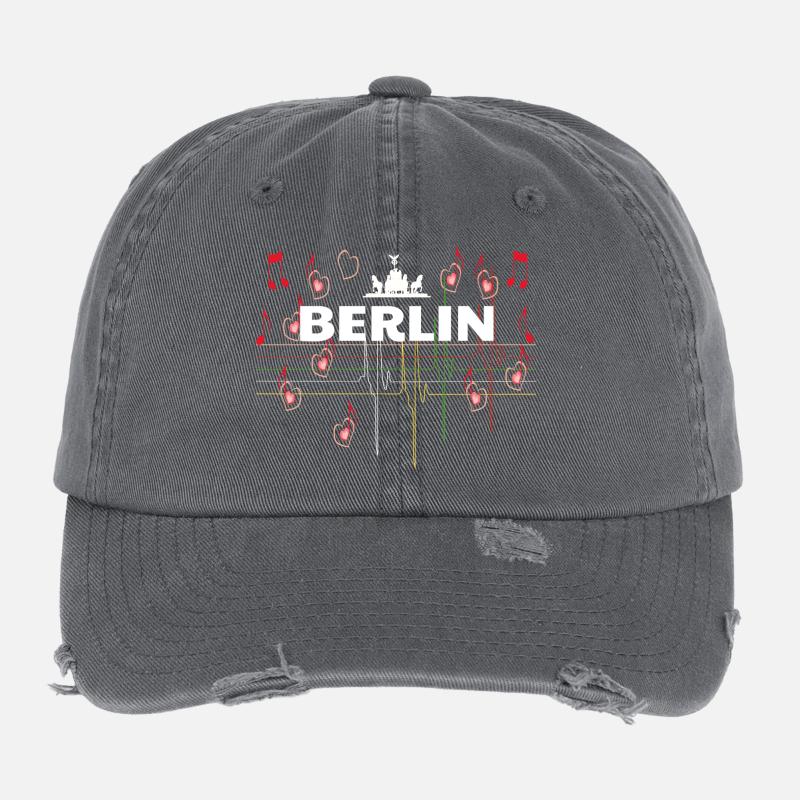 I love Berlin Flexfit Vintage Destroyed Cap