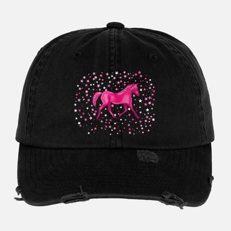 Astres de poney Casquette vintage effet usé Flexfit