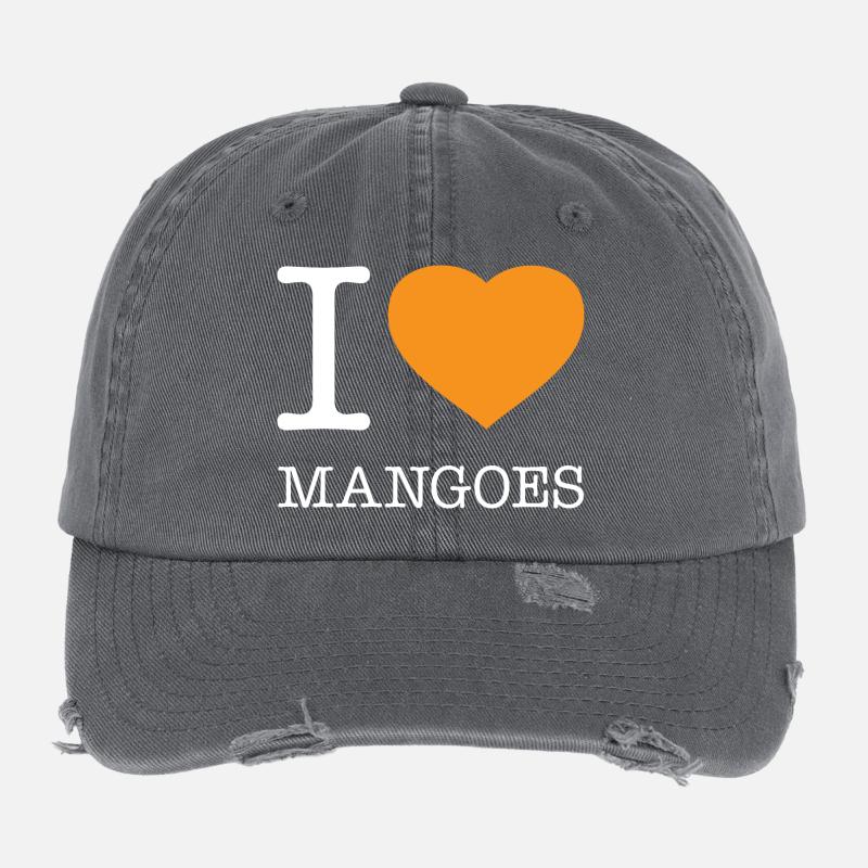 I LOVE MANGOES Mangos Flexfit Vintage Destroyed Cap