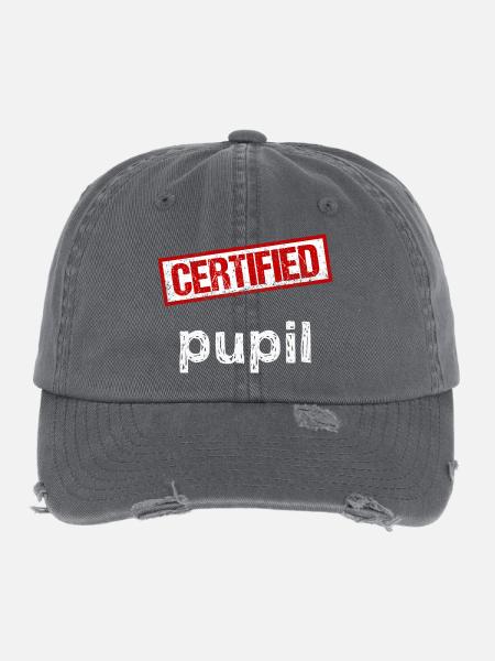 Schüler - Flexfit Vintage Destroyed Cap - Dunkelgrau - Vorne