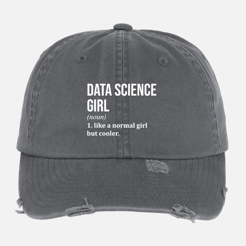 Data Science Flexfit Vintage Destroyed Cap