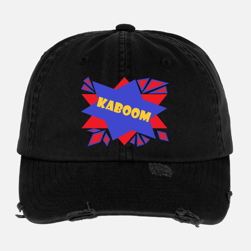 Komischer Kaboom Flexfit Vintage Destroyed Cap