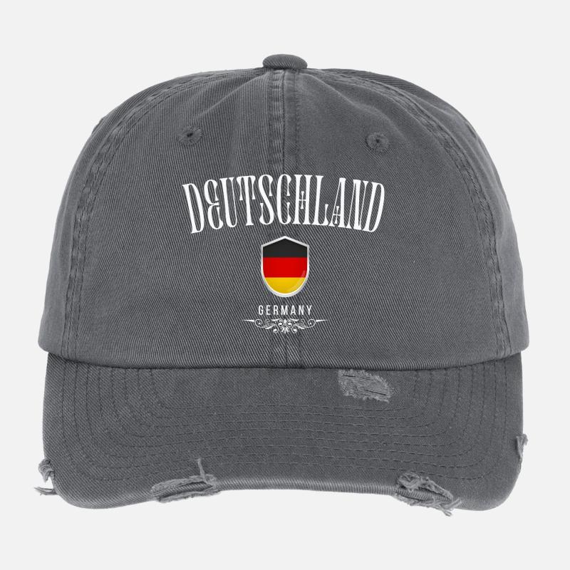 German pride, minimalist sleek design Flexfit Vintage Destroyed Cap