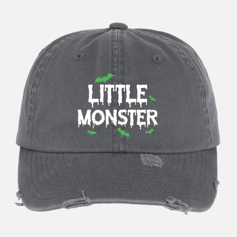 petit monstre Casquette vintage effet usé Flexfit
