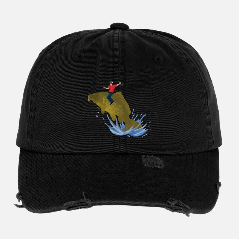 Karpfen Flexfit Vintage Destroyed Cap