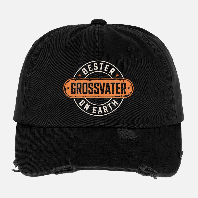 Best grandfather Flexfit Vintage Destroyed Cap