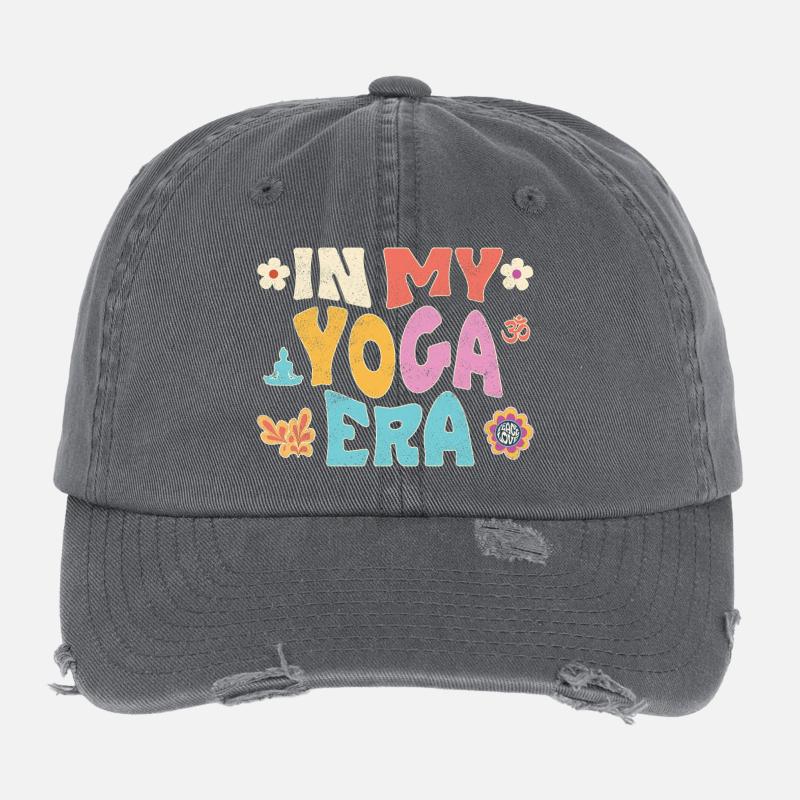 À l’époque du yoga Casquette vintage effet usé Flexfit