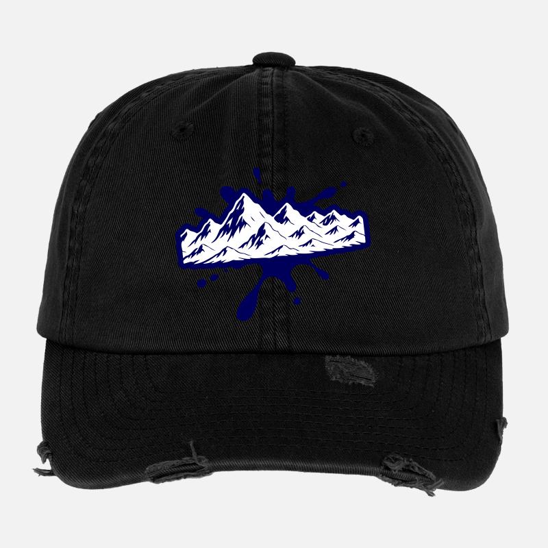 Masses de montagnes Casquette vintage effet usé Flexfit