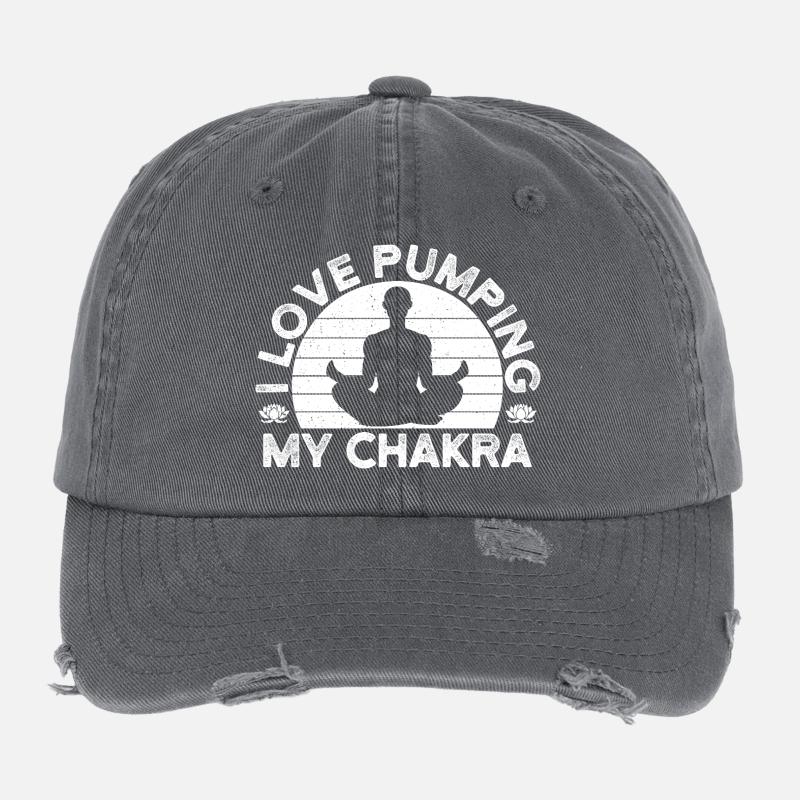 Passionnés de Pilates : j’adore stimuler mon chakra Casquette vintage effet usé Flexfit