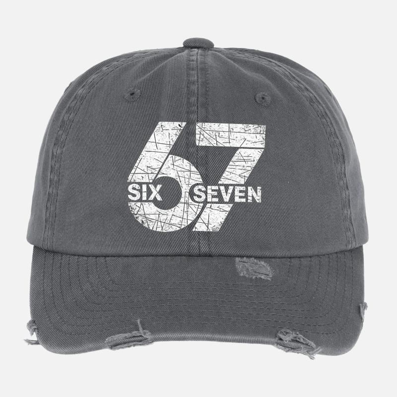 67 Six Seven Flexfit Vintage Destroyed Cap