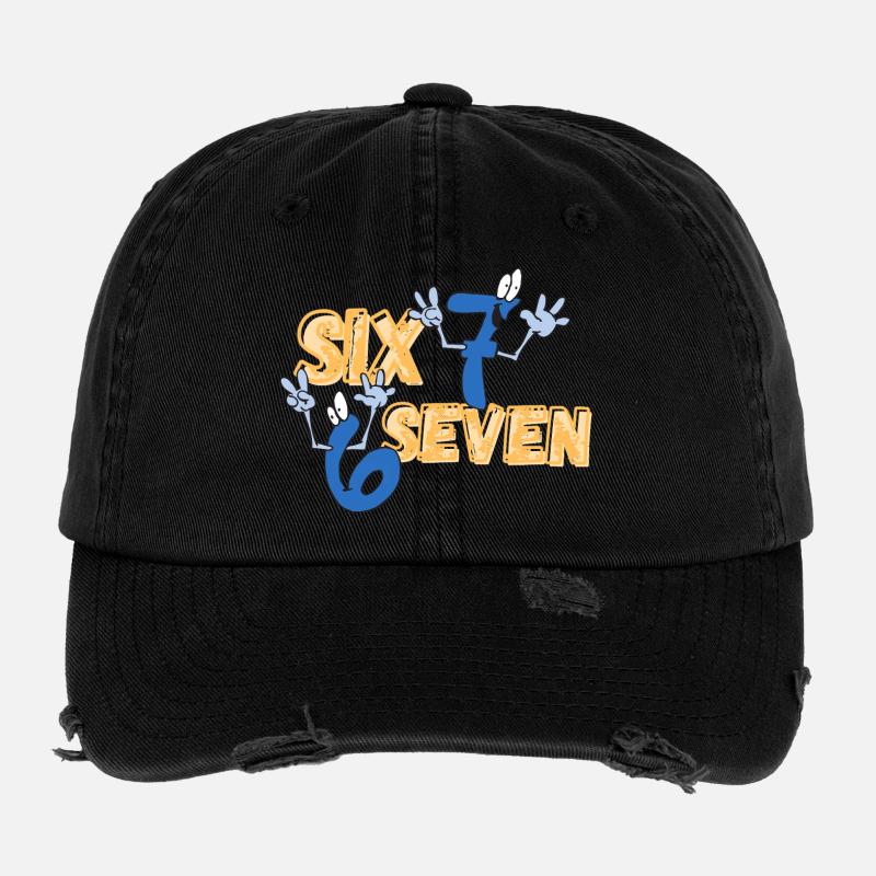 six seven Flexfit Vintage Destroyed Cap