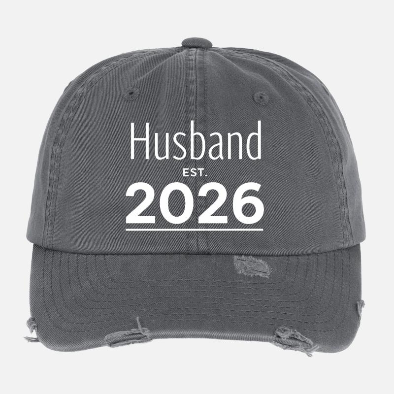 Husband 2026 Hochzeit Bräutigam Flexfit Vintage Destroyed Cap