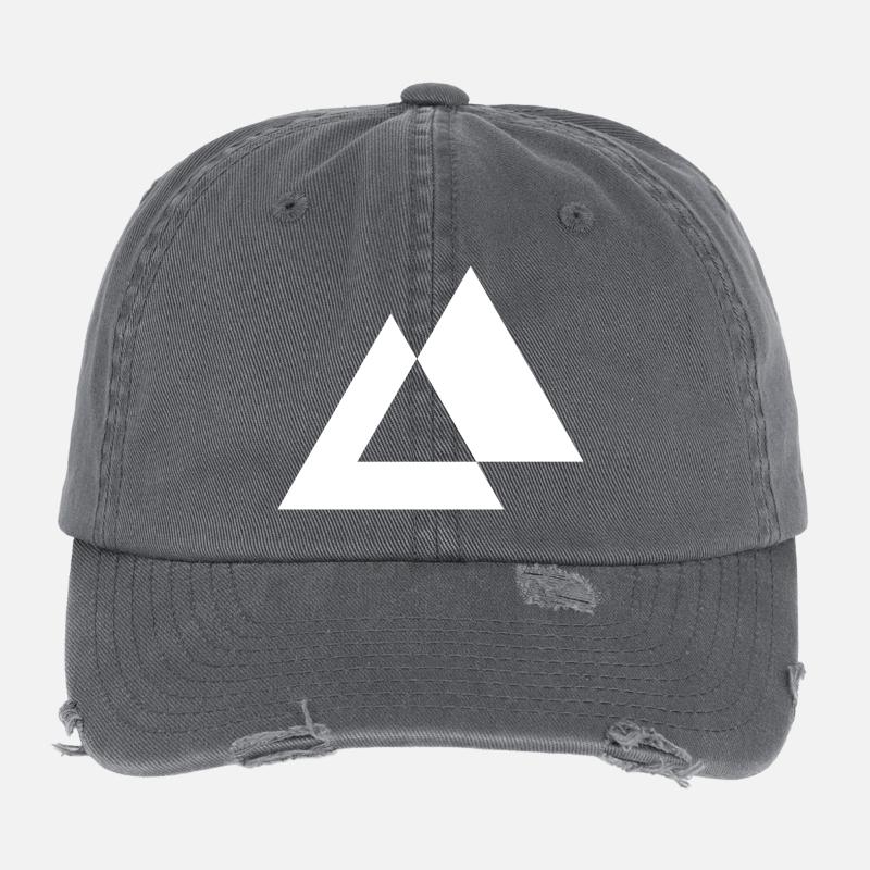Conception des triangles géométriques Casquette vintage effet usé Flexfit