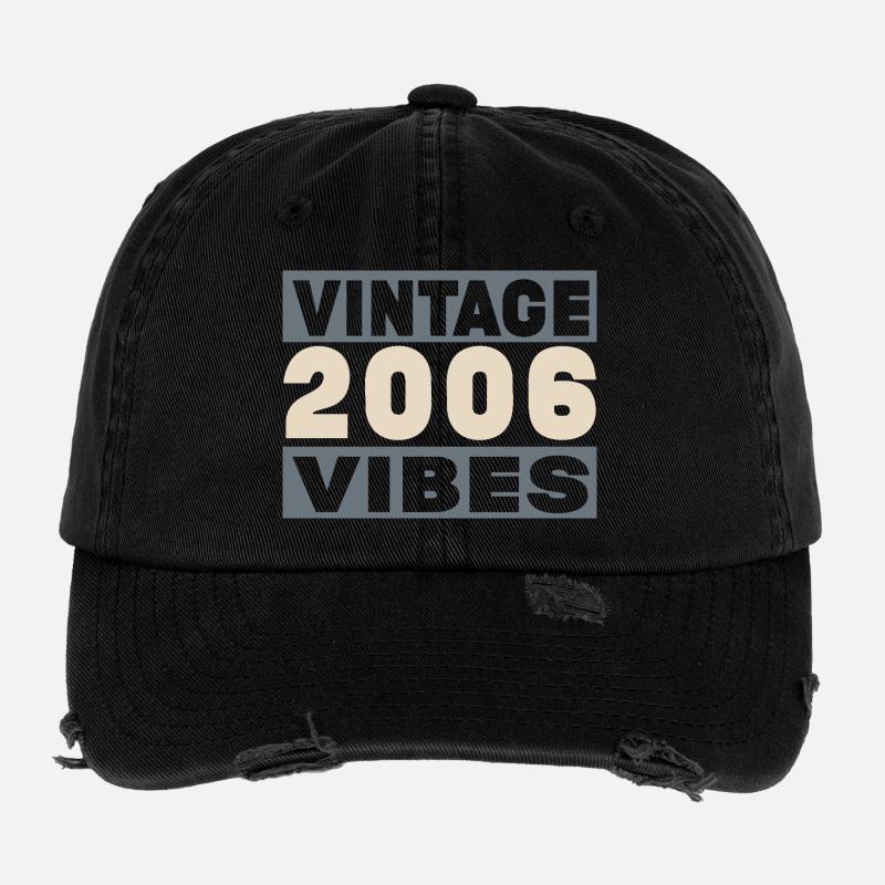 anniversaire 2006 - 20 ans Casquette vintage effet usé Flexfit