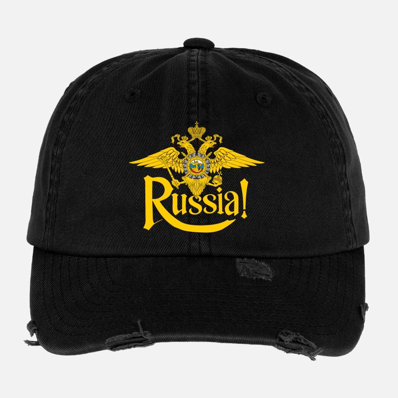Russe, Russie Casquette vintage effet usé Flexfit