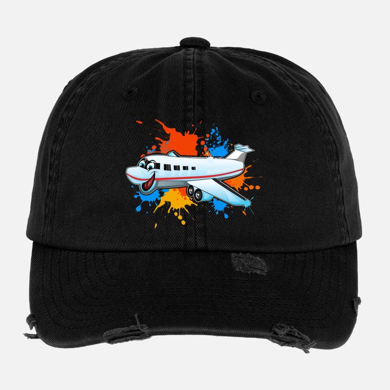 Airplane Flexfit Vintage Destroyed Cap