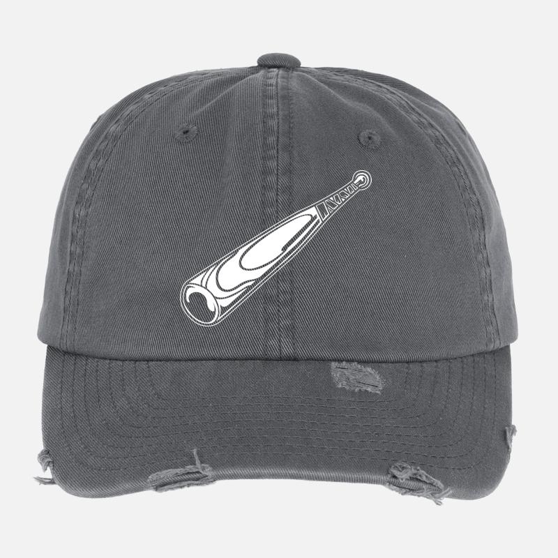 Baseballschläger Flexfit Vintage Destroyed Cap