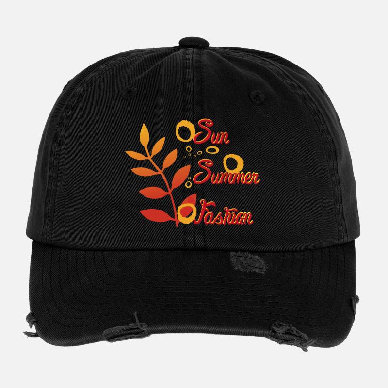 Palmier Soleil Été Mode Cadeaux Cadeaux Casquette vintage effet usé Flexfit