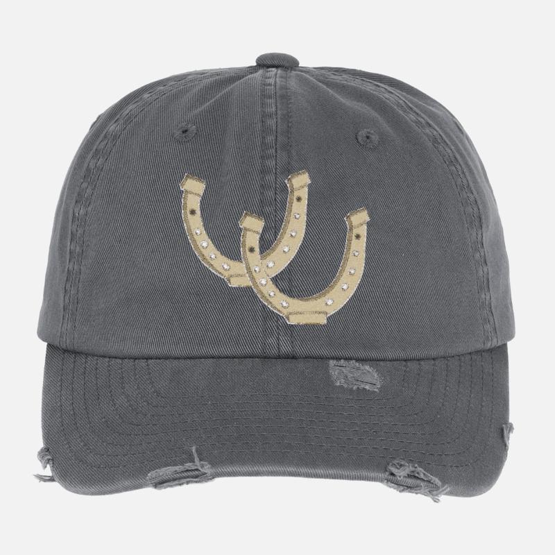 Impressionnisme en fer à cheval Casquette vintage effet usé Flexfit