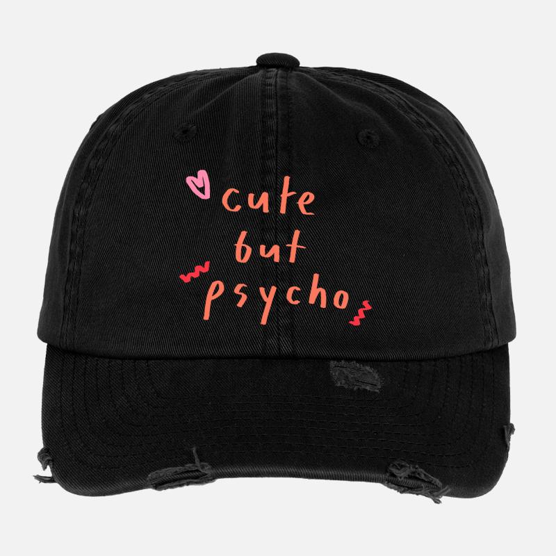 mignon mais psychopathe Casquette vintage effet usé Flexfit